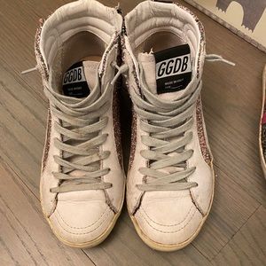 girls golden goose Francy glitter sneakers